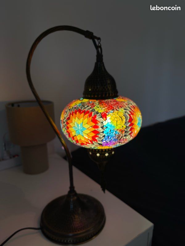 Lampe de table mosaïque turque (image 1)