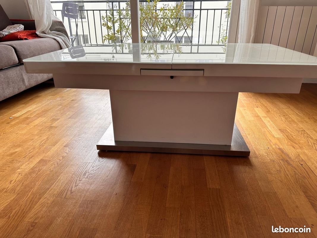 Table basse relevable extensible (image 1)