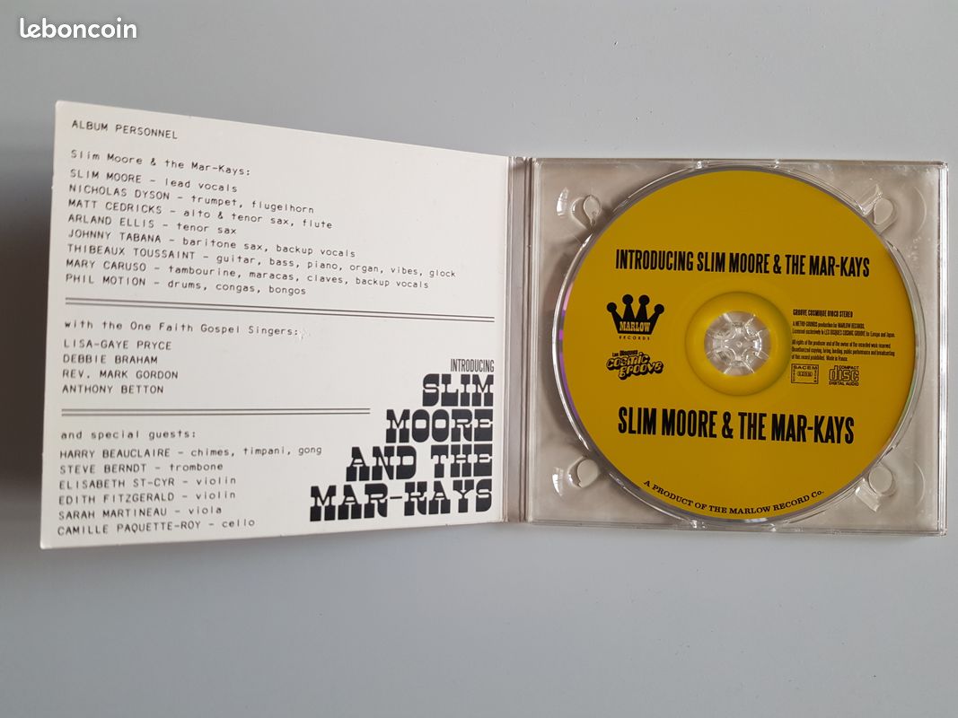 CD Slim Moore and the Mar-Kays album Introduction (image 3)