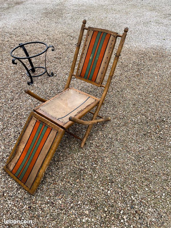 Chaise longue dépliante années 30 (image 2)