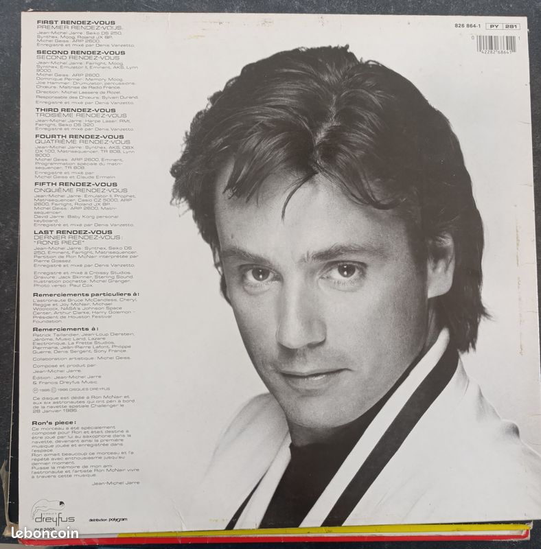 Disque vinyle 33T - 1986 - Jean Michel Jarre - Rendez-Vous (image 2)