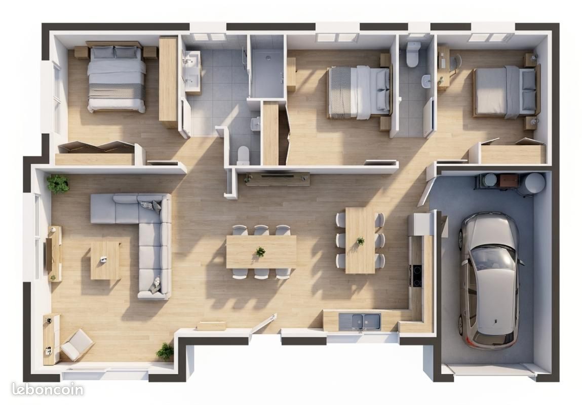 Maison 4 pièces 97 m² · à Plounéventer · 97 m² · 220 234 €