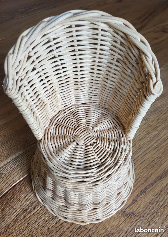 Ensemble de salon de 6 pièces en osier Art Déco américain - En vente sur