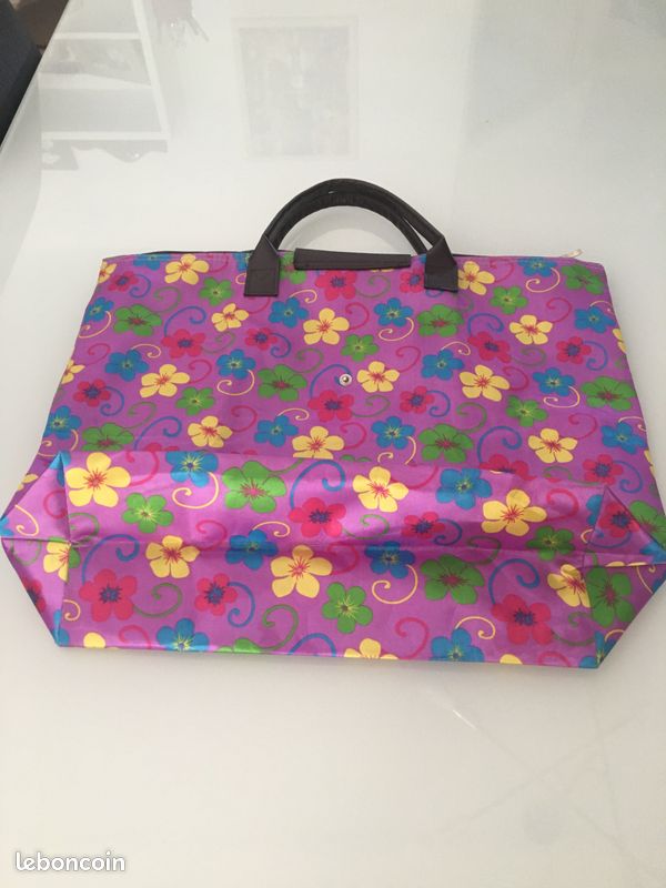 Sac cabas à fleurs pliable (image 4)