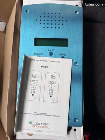 Platine De Façade Comelit PIC3 Inox – Pour Interphone Vidéo, Sans électronique, Neuve