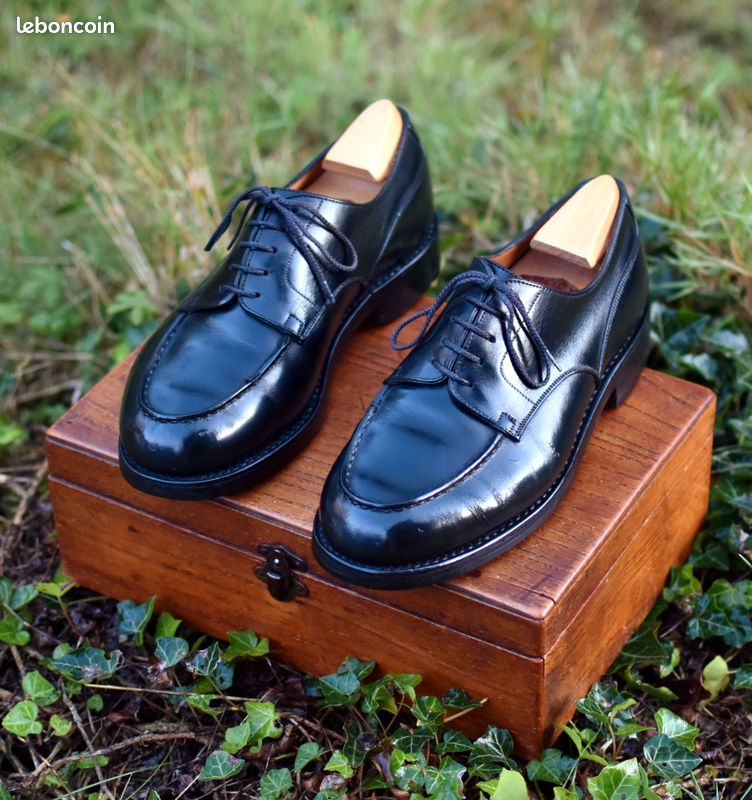 Weston Derby Golf Bleu Golf Jm Weston Derby Weston Golf 641 Cuir