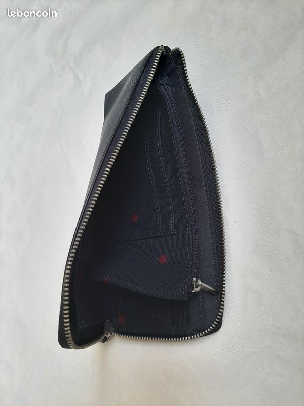 Compagnon Esprit Portefeuille Bleu Marine 22cmx10cm (image 9)