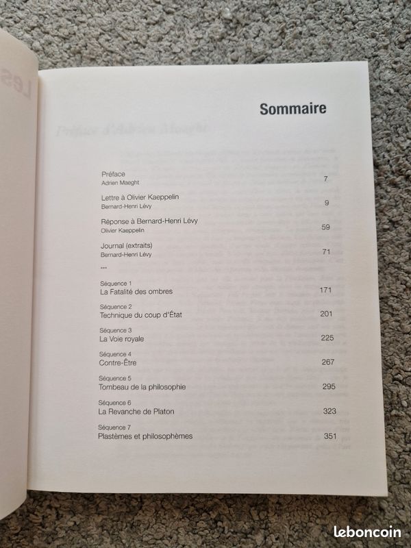 Livre exposition "Les aventures de la vérité", B.H Lévy (image 3)