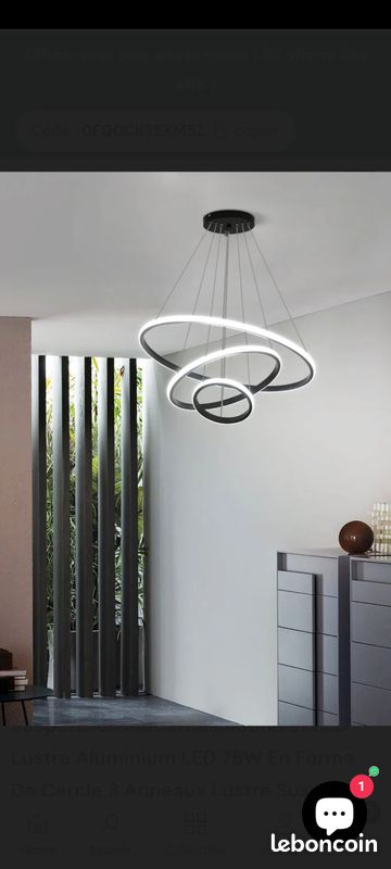 LXJCSM LED Suspension Luminaire 76W Lampe Suspendue à Dimmable, Lustre Chambre Réglable en Hauteur, Moderne Plafonnier LED Suspension pour Salle à Manger Salon Cuisine, 3Ring 20+40+60cm (Golde