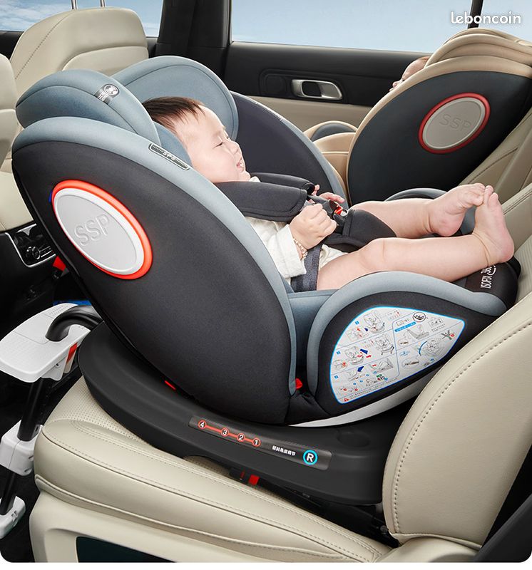 Siège Auto Rotatif ISOFIX ECE R129 DPL007 Bébé 0 à 12 ans (image 1)