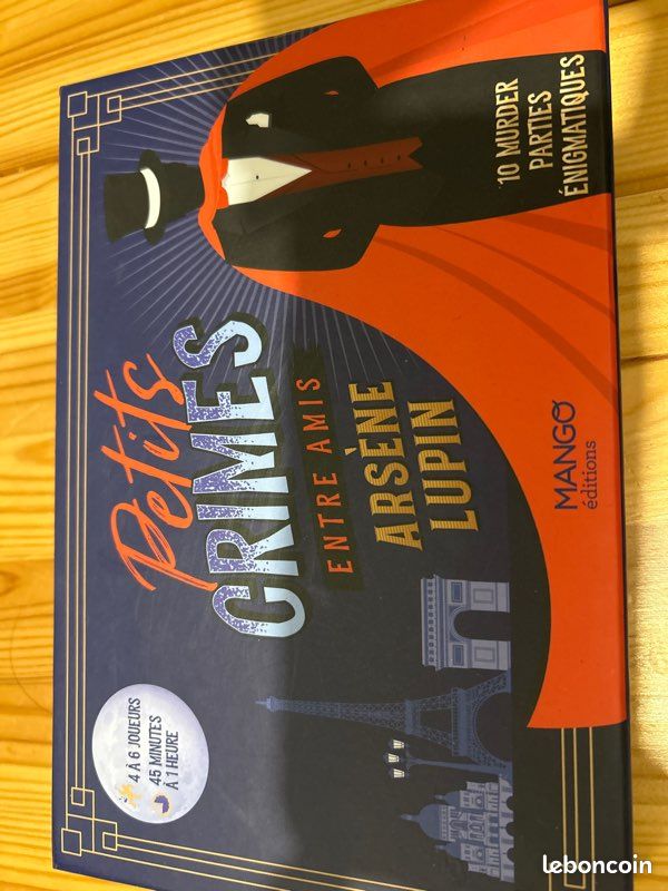 Jeu Petits crimes entre amis Arsène lupin (image 1)