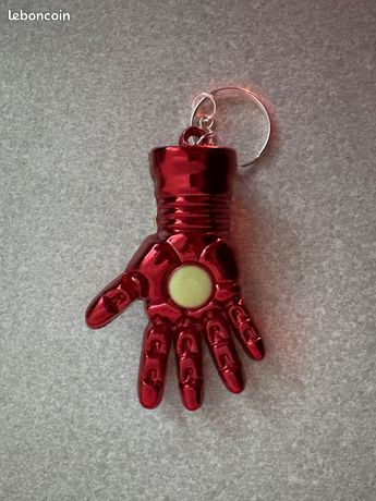 Porte-clés Iron Man – Marvel – Acier Inoxydable Argenté – Neuf