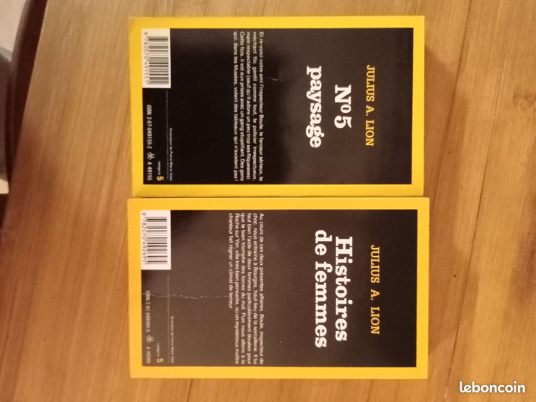 Série Noire Julius A. Lion lot de 2 titres (image 2)