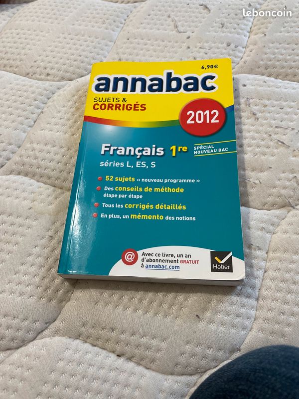 Livre scolaire Annabac Français 1ere (image 1)