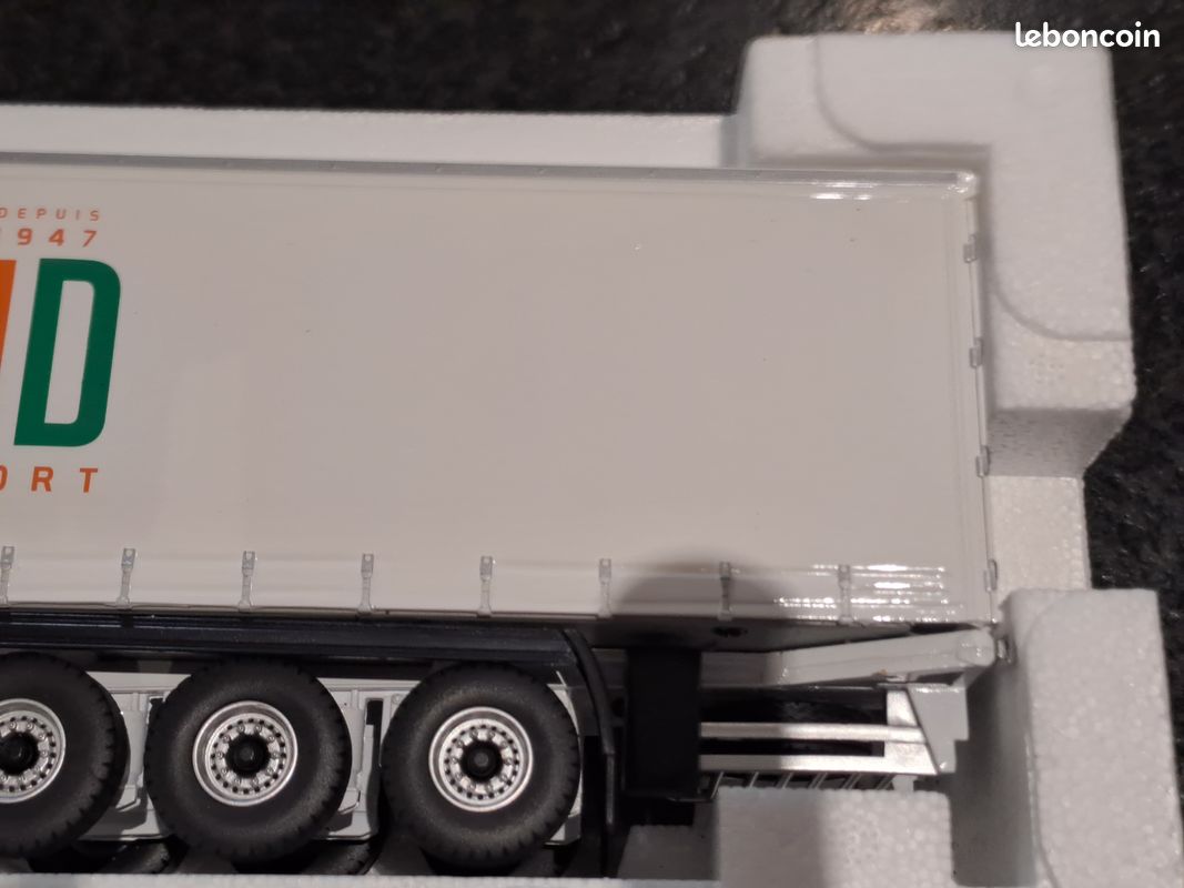 Eligor 1/43 – MAN TGX + Semi-fourgon Lamberet – Gris – Sans Boîte – Neuf