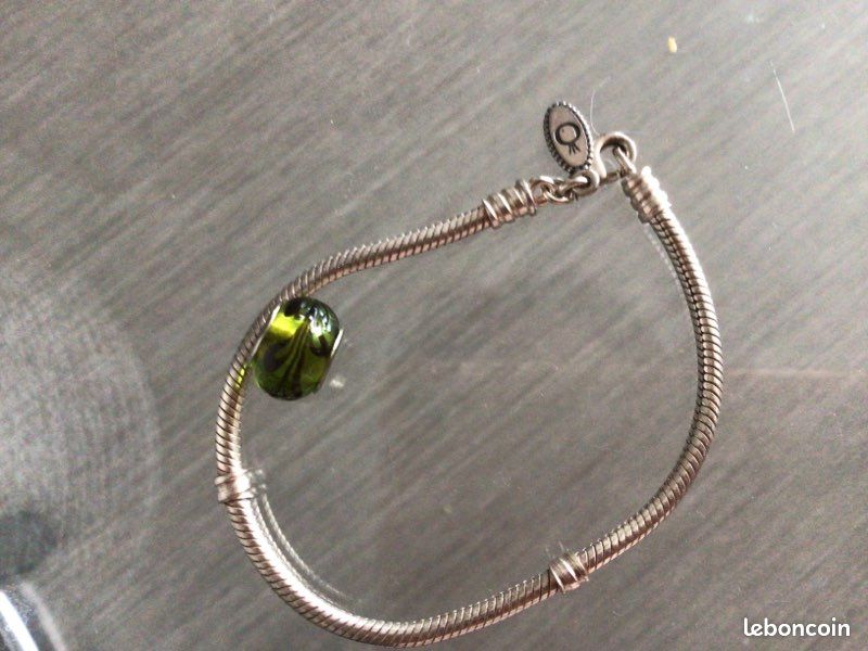 Bracelet argent plus pendentif (image 1)