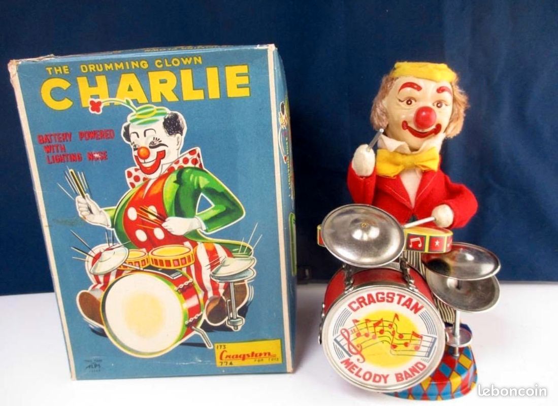 Jouer clown Charlie année 1960 parfait état (image 1)