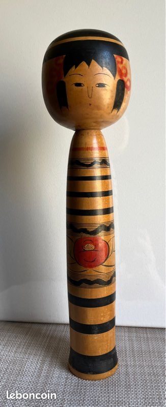 POUPÉE JAPONAISE KOKESHI ancienne vintage２Naruko Set 25㎝25cm 15㎝15cm EUR 53,78 - FR