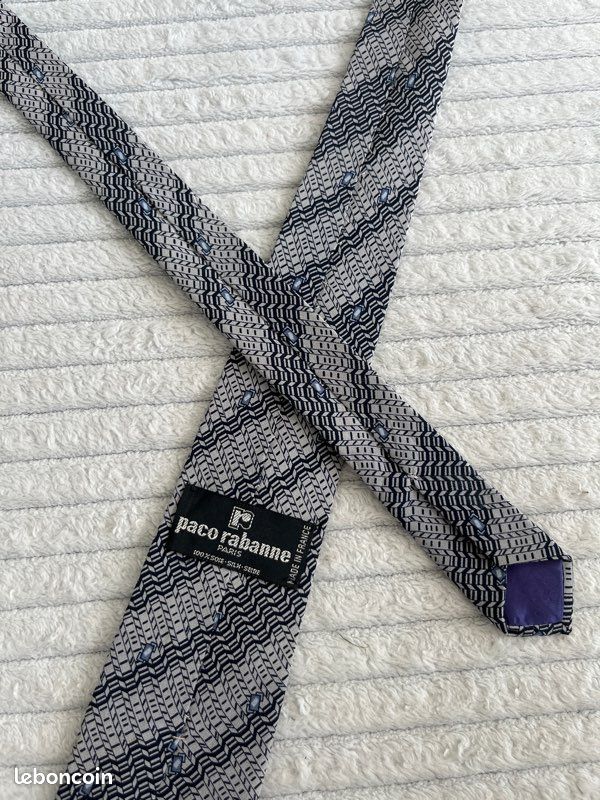 Cravate Paco Rabanne 100% soie (image 1)