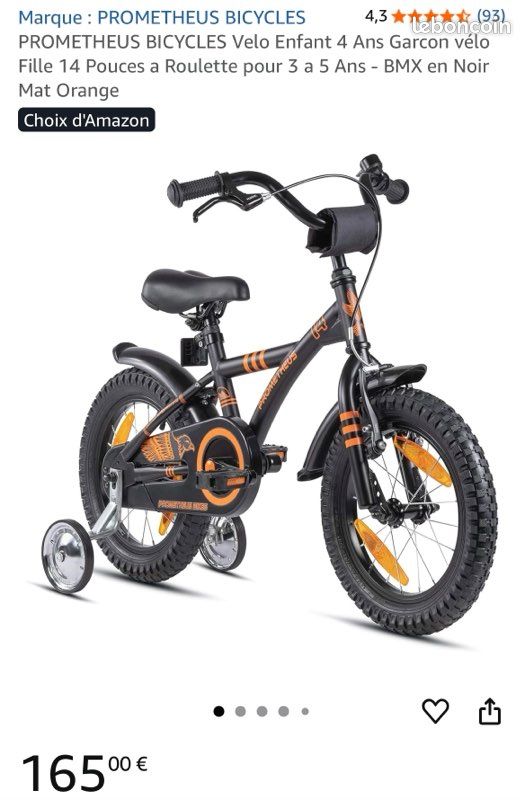 Prometheus Velo A Roulette Garcon PROMETHEUS BICYCLES Velo Enfant