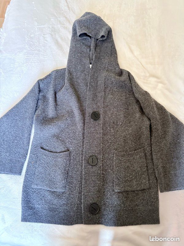 Gilet épais boutons déco L (image 1)