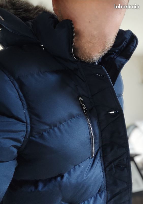 B11m: Doudoune épaisse "Avenue Georges IV Paris". Neuf. Bleu Navy. Taille M (image 9)
