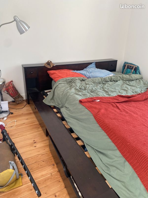Sommier meuble lit matelas (image 2)