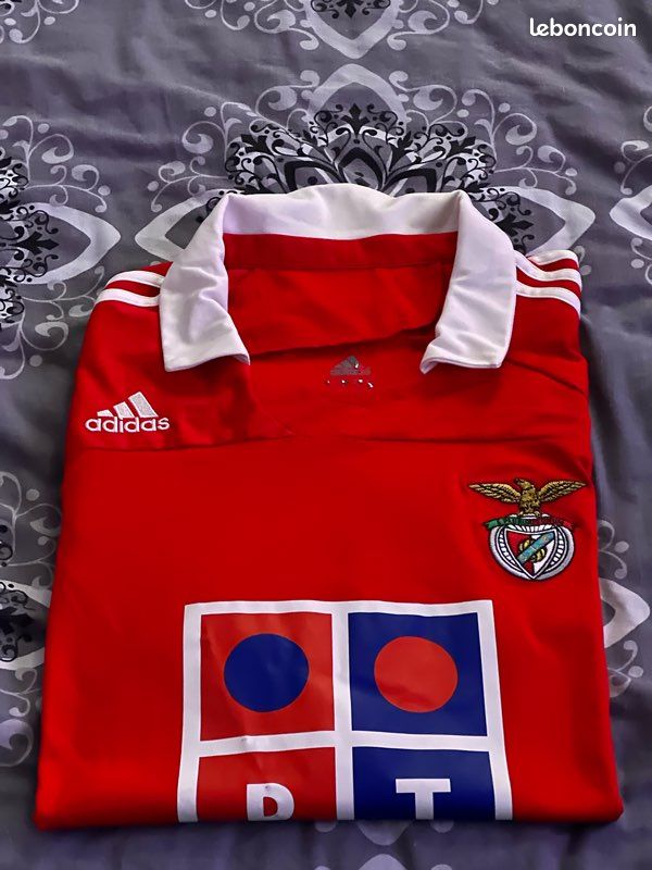 Maillot Adidas Benfica 2007-2008 Domicile – Vintage Homme Taille XL (rouge/blanc)