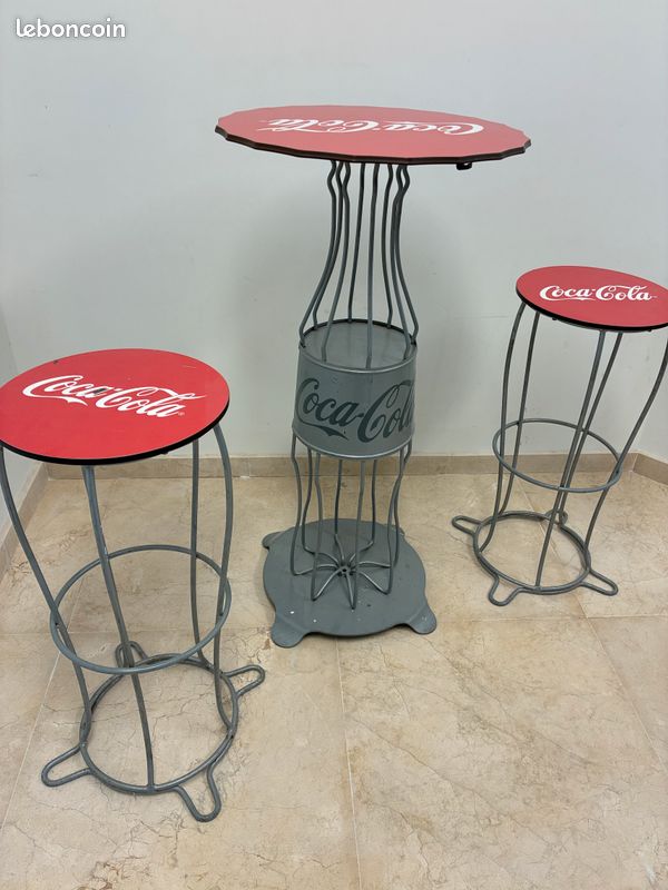 Tabouret Pliant Coca-Cola Collector Et Vintage – Idéal Déco Ou Apéro