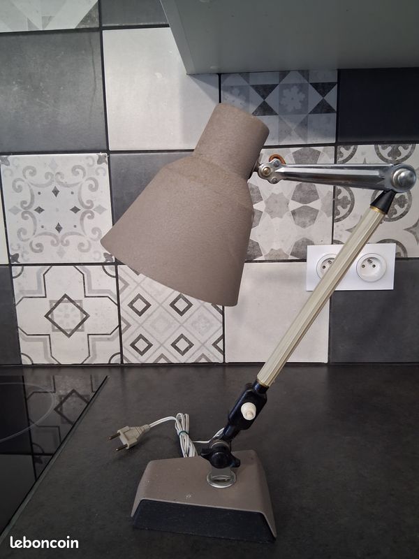 Lampe industrielle Super Chrome vintage (image 3)