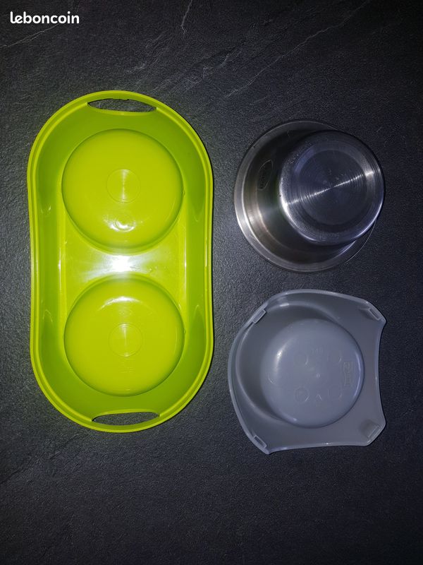 Lot de 3 gamelles pour chat ou petit chien (image 2)