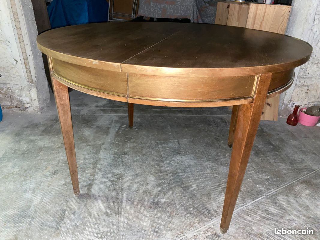 ✨ Table ronde ancienne en bois massif – Style Louis-Philippe – Authentique et élégante ✨ (image 7)