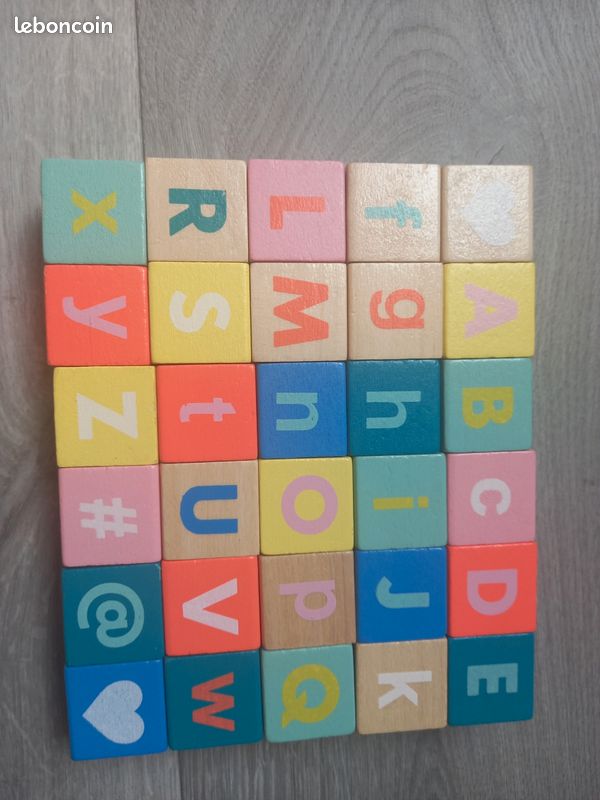Cubes alphabet 3.5 cm (image 1)