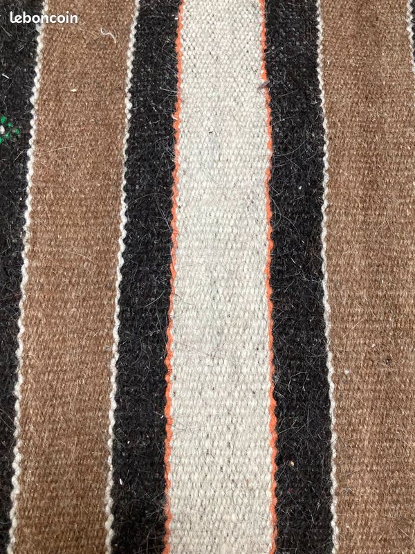 Long Kilim berbère artisanal en poil de chèvre (image 7)
