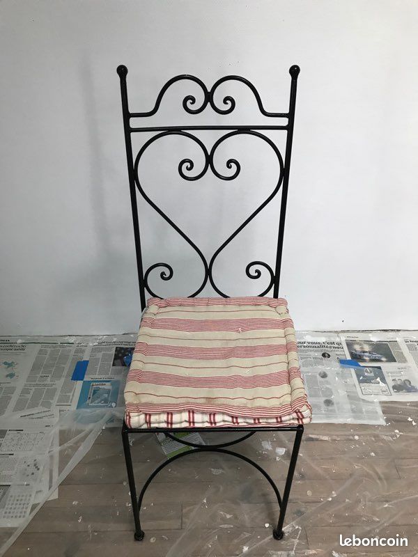 Jolie chaise fer forgée 15 (image 1)