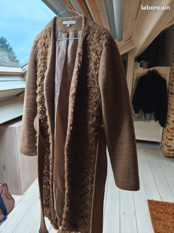 Fée Maraboutée Manteau Long Marron Veste Longue La Fée Maraboutée
