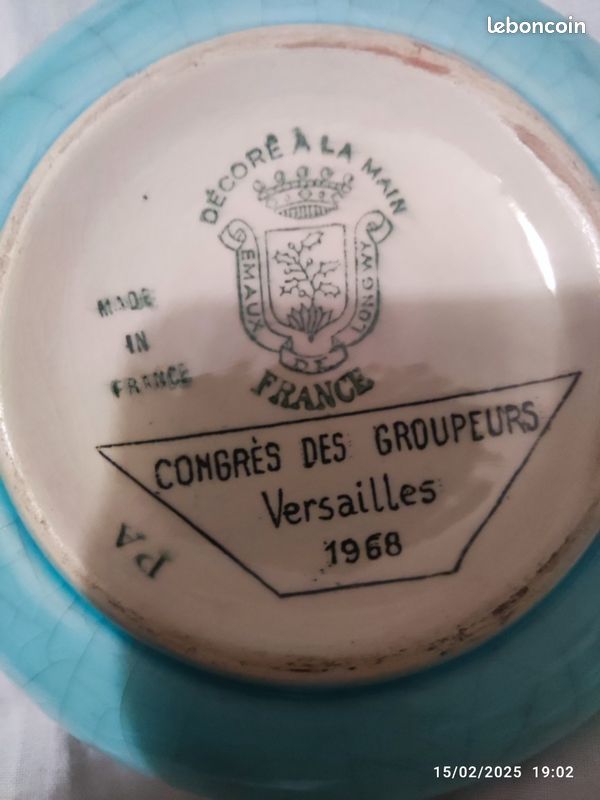 Cendrier en émaux de longwy congrès des troupeurs 1968 Versailles (image 5)
