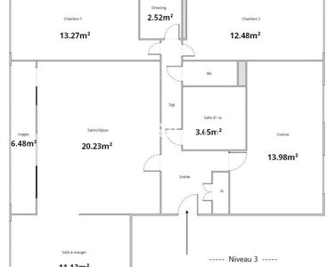 Appartement 205 000 € - 88 m²