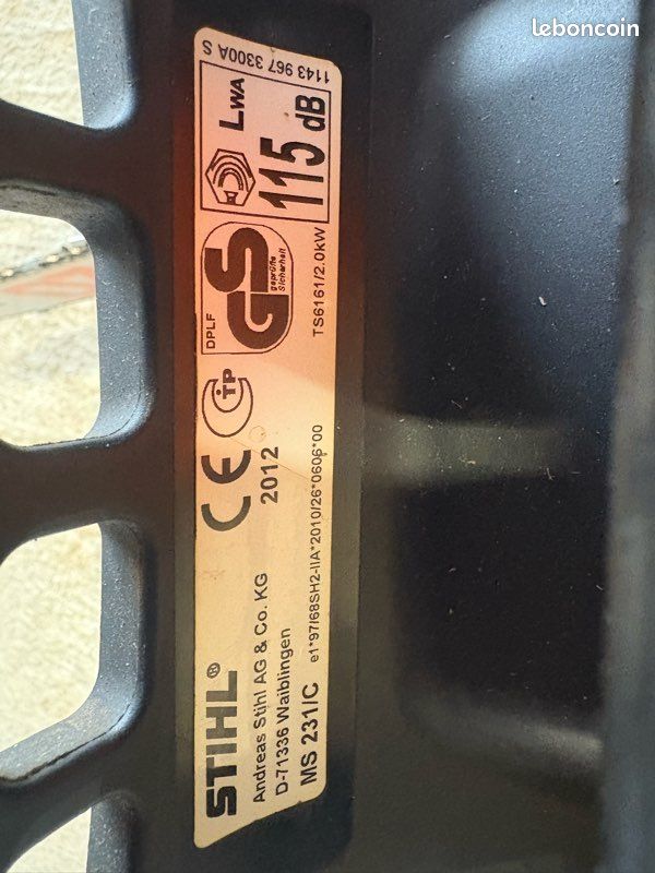 Tronçonneuse Stihl ms231 (image 5)