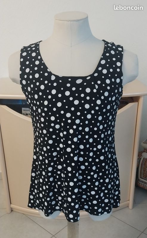 BLOUSE/TUNIQUE/TOP " KAPORAL" 38/40 Noir