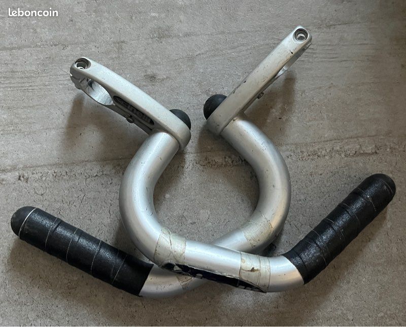 Extensions De Guidon Cinelli Spinaci Jaunes – Embouts Bleus – NOS (New Old Stock) – Fabriquées En Italie