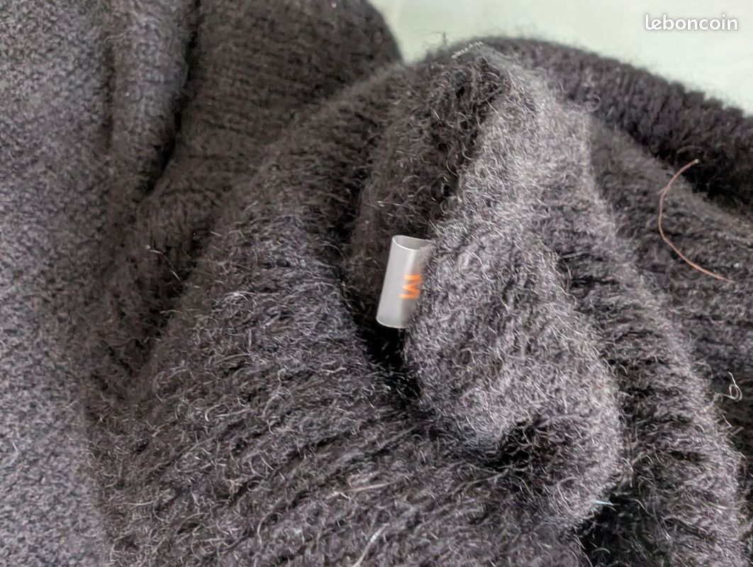 Pull 100% Cachemire Moonblush - Taille L (40) - Gris, Col V - Neuf Avec étiquette