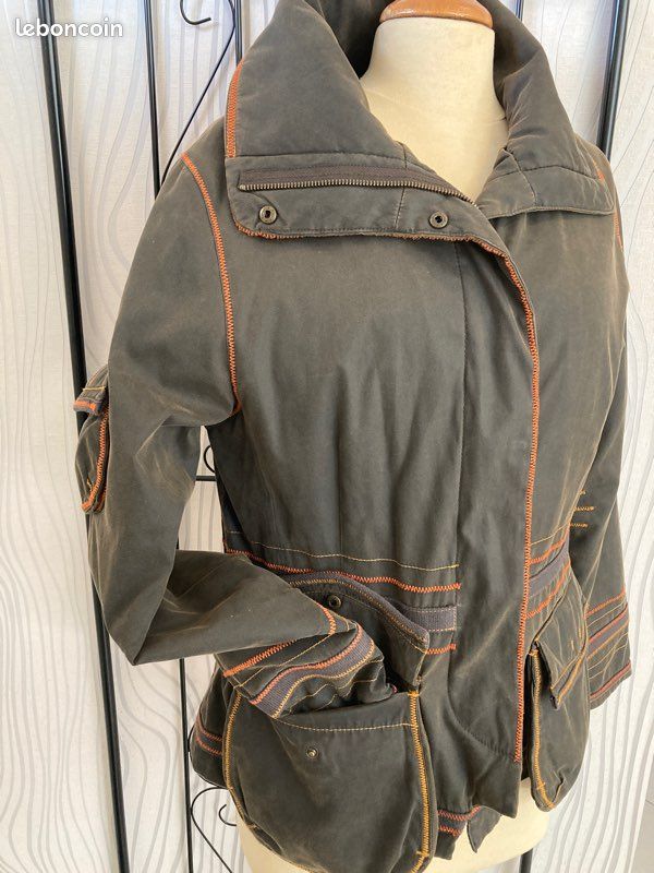 Veste chaude imperméable kaki T 38/40 matelassée « …Cie » (image 10)