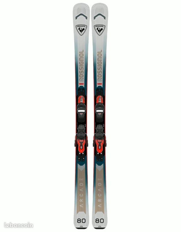 Skis Rossignol Experience 80 - 152 Cm Avec Fixations - Occasion Piste
