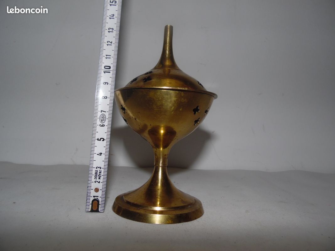 Brûle-encens, petit, en laiton (image 5)