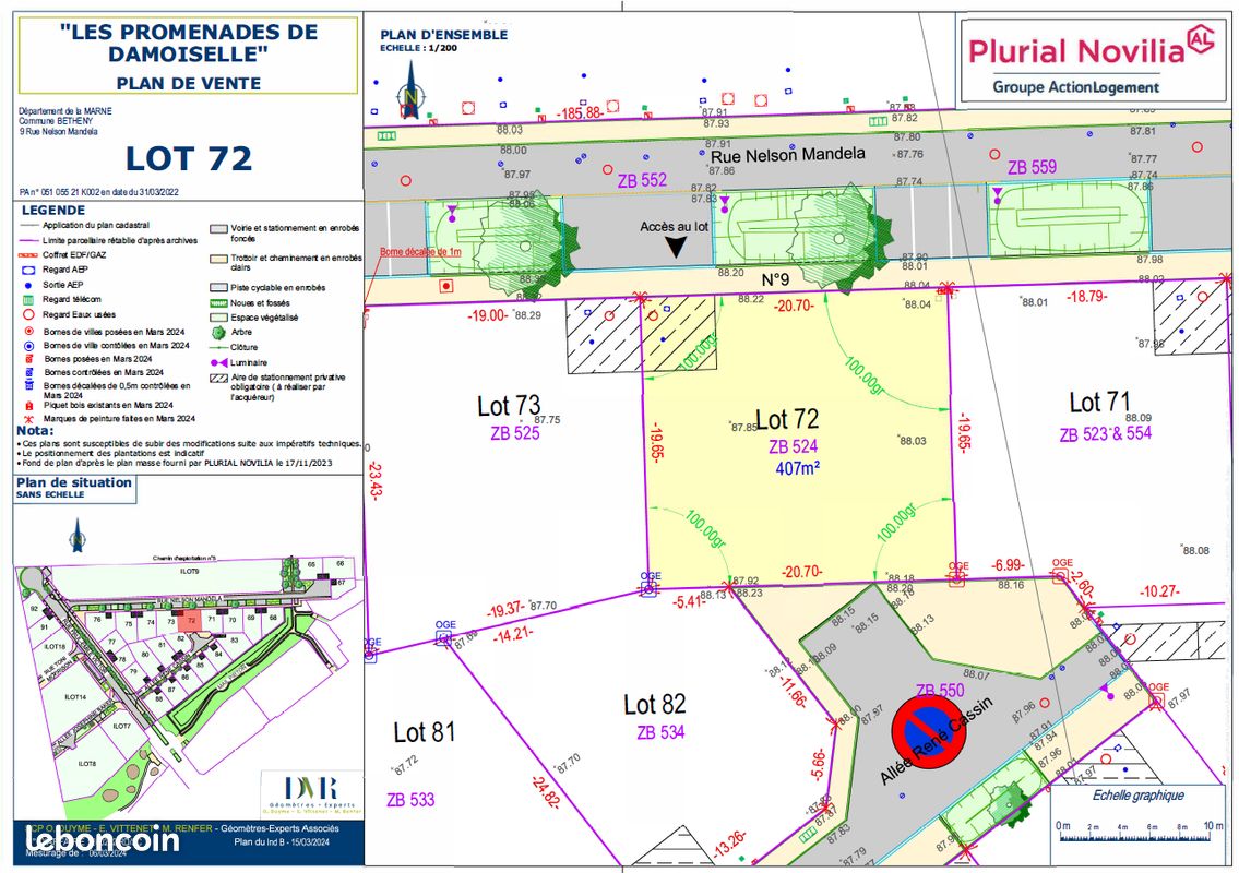 Terrain à bâtir 407 m² – Bétheny – 123 500 · 123 500 €