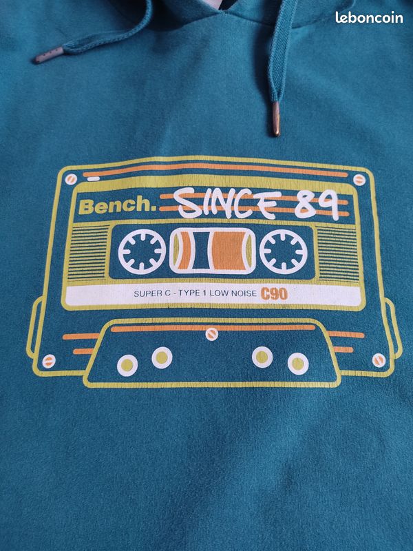 Sweat à capuche mixte BENCH Taille XL TBE (image 2)