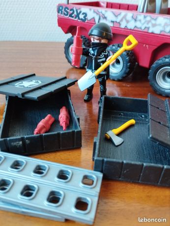 PLAYMOBIL VÉHICULE POMPIERS Amphibie/Interventions Mers Inondations EUR