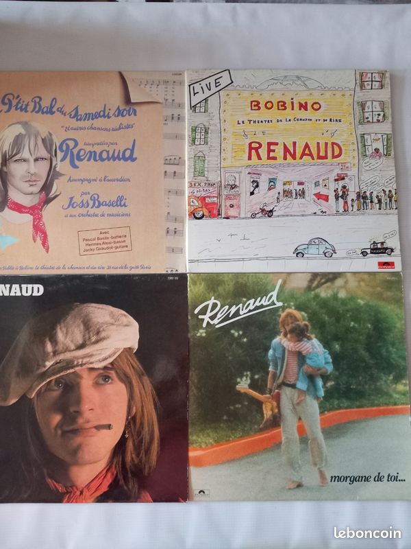 Lot de 7 vinyle 33 tours de Renaud (image 1)