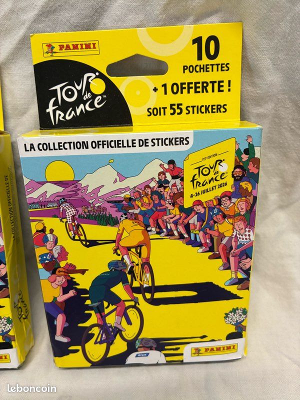 Pegatinas Ciclismo Panini Tour De France 2026 – Blister Especial Con 10 Sobres + 1 Sobre Extra (55 Pegatinas) – Colecciona La Carrera